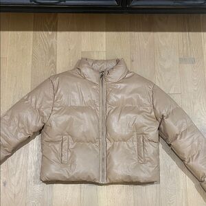 Double Zero Light Brown Puffer Jacket